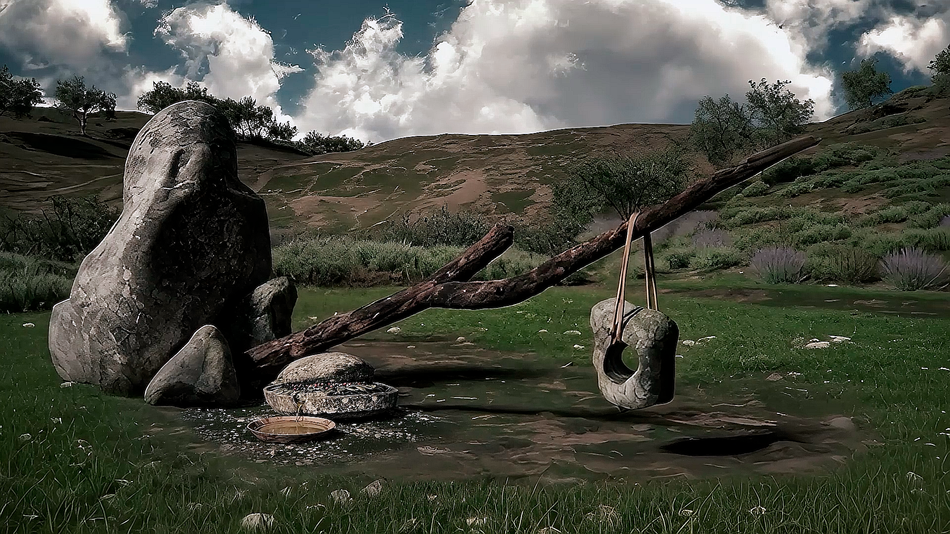 Ricostruzione 3D di paesaggio archeologico sardo per esperienza museale immersiva