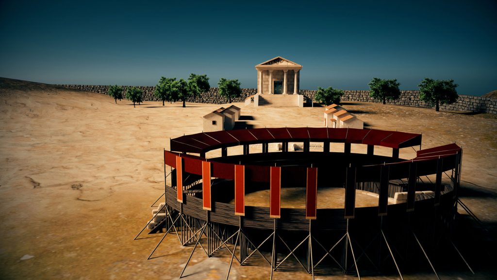 Ricostruzione 3D di anfiteatro romano per applicazioni museali e valorizzazione del patrimonio culturale
